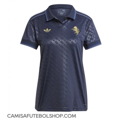 Camisa de time de futebol Juventus Replicas 3º Equipamento Feminina 2024-25 Manga Curta